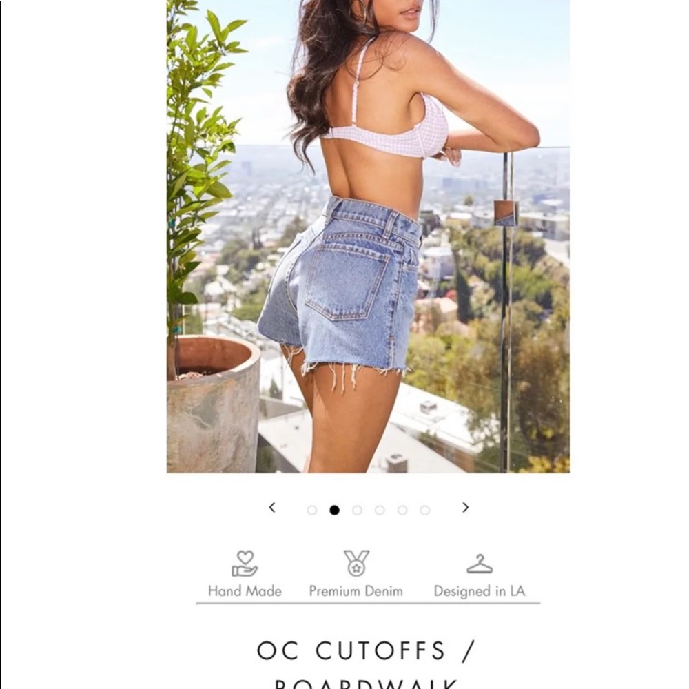 Denim shorts